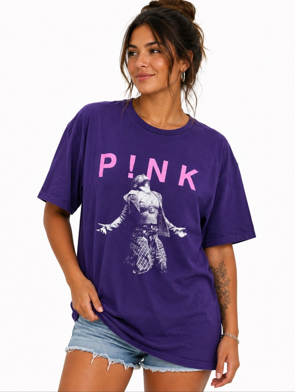 P!NK 2023 Tour Purple Graphic Concert T-Shirt XXL